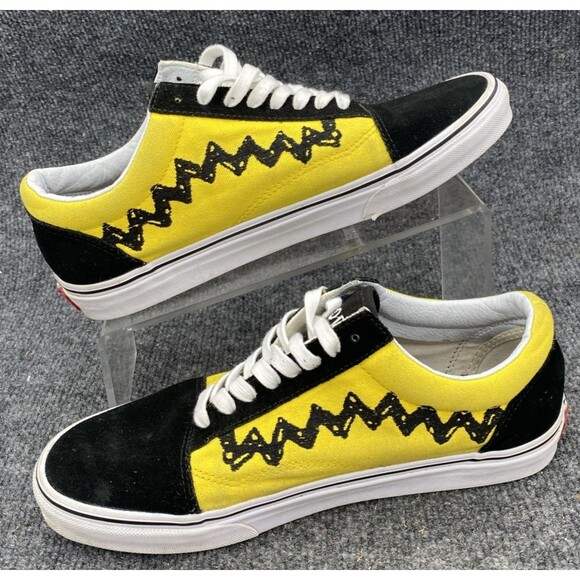 Vans x Peanuts Charlie Brown Old Skool Yellow Black Men 9.5 Women 11 Sneaker main image 7